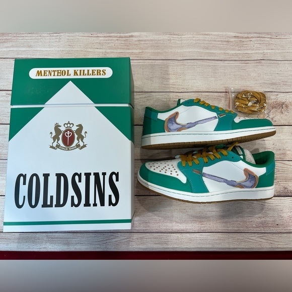RARE NEW COLD SINS Menthol Killers Sneakers OG ALL, NOT NIKE AJ1 Low - Picture 3 of 7